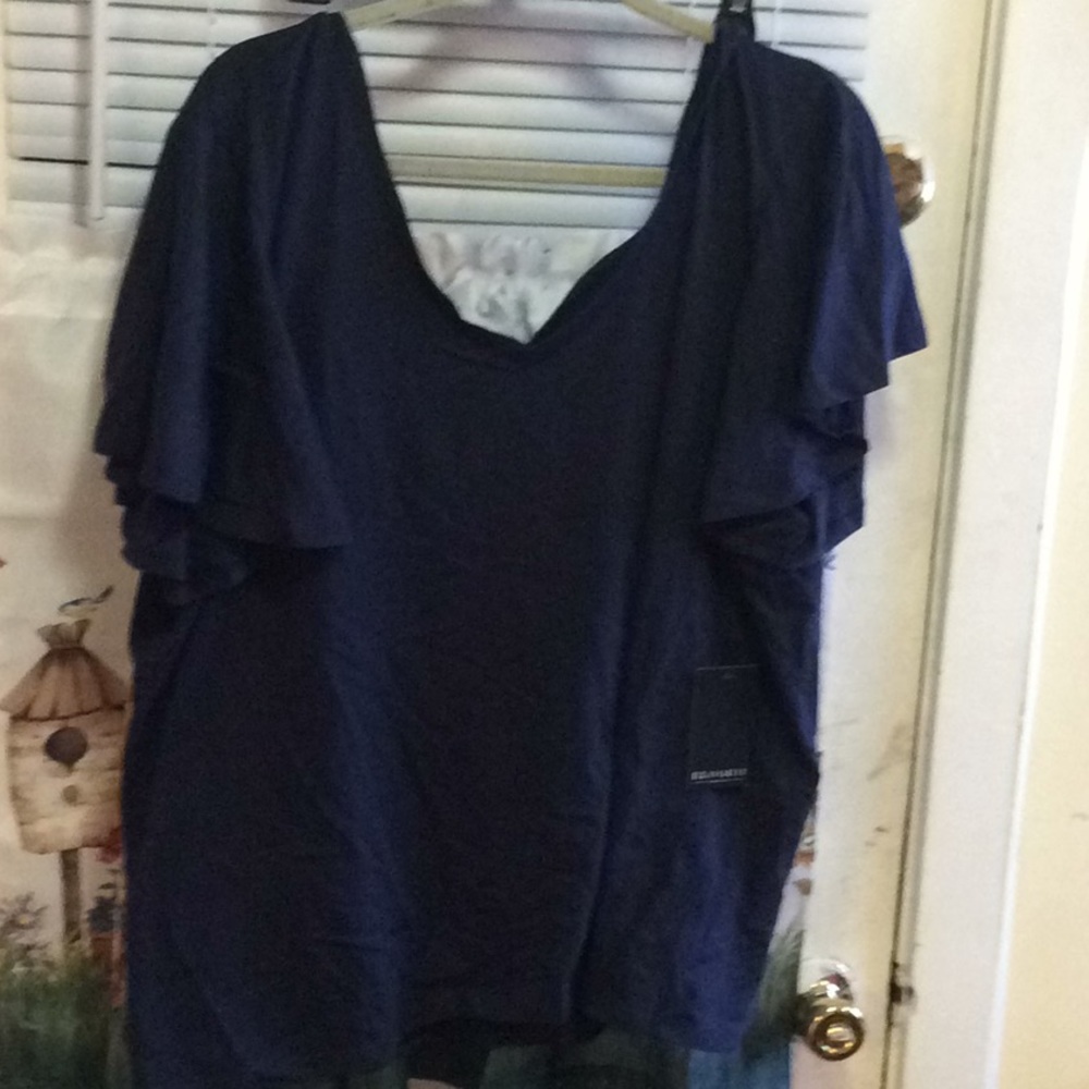 Eloquii grommets tie back top BOGO